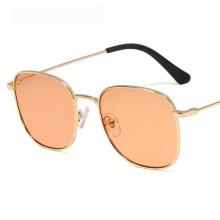 Square Metal Women Sunglasses Beach Colorful Ocean Lens Men Sunglasses